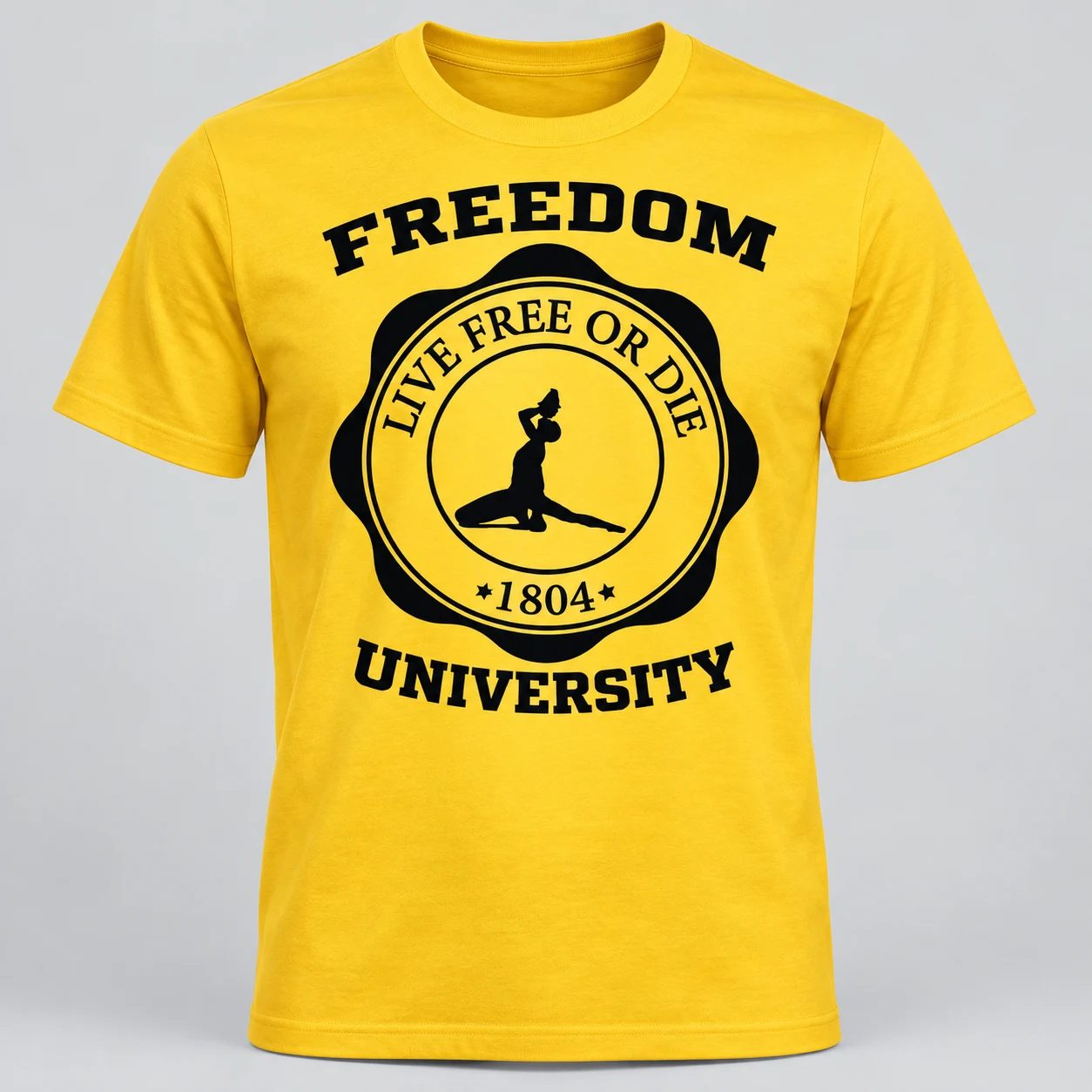 Yellow Freedom University T-shirt